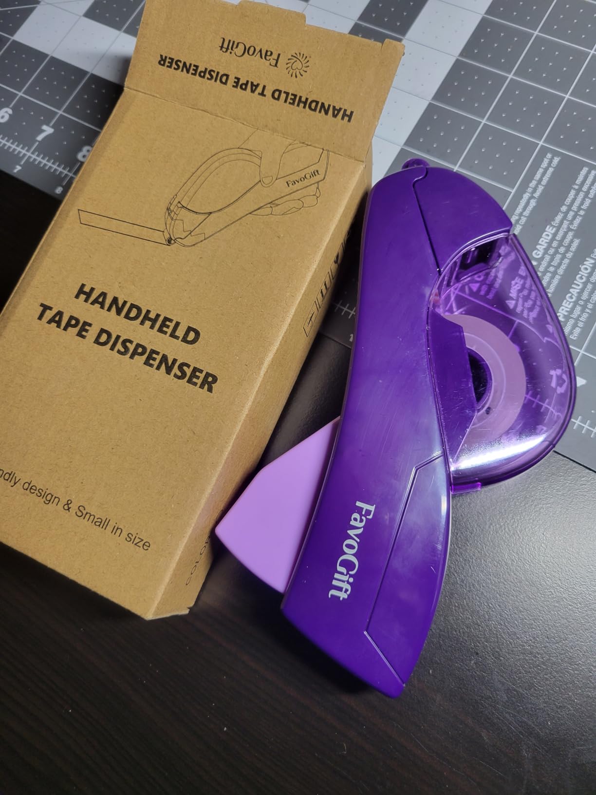 One-Handed Tape Dispenser Gun - Automatic Cutter for Gift Wrapping, Office & Crafts - Portable, Safe Hidden Blade, No Batteries - Fits 1/2