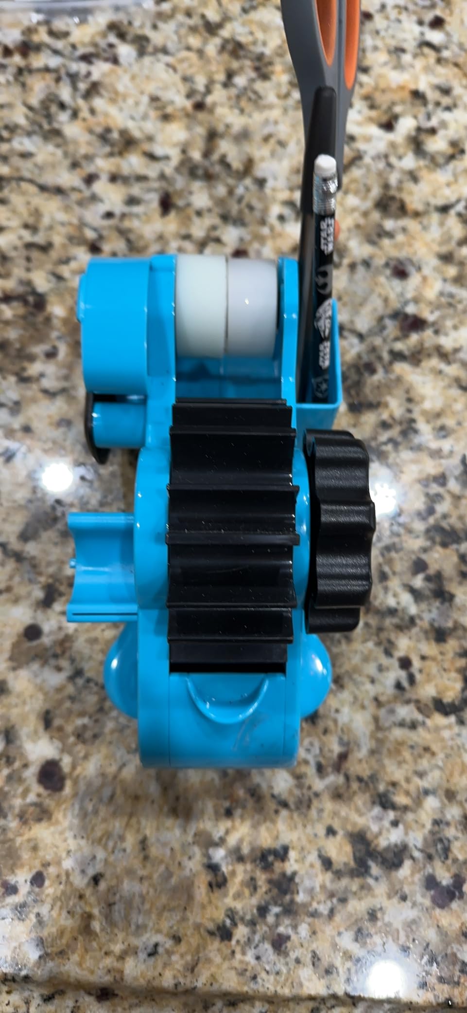 SHDSL Blue Heat Tape Dispenser Sublimation - Multiple Roll Cut Heat Tape Dispenser to PreCut Heat Transfer Tape Heat Resistant Tape, Semi-Automatic Tape Dispenser 3