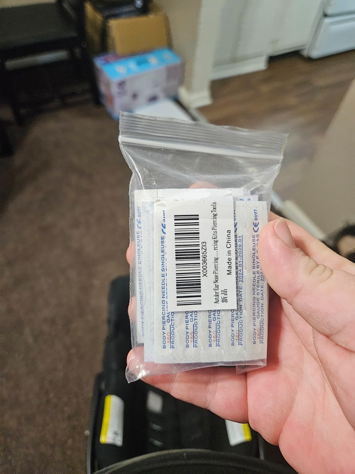 Autdor Piercing Needles 100Pcs - Mixed 12G 14G 16G 18G 20G Sterile 316L Stainless Steel Hollow Needles for Ear Nose Septum Belly, Professional Body Piercing Needles & Piercing Kit customer photo 2