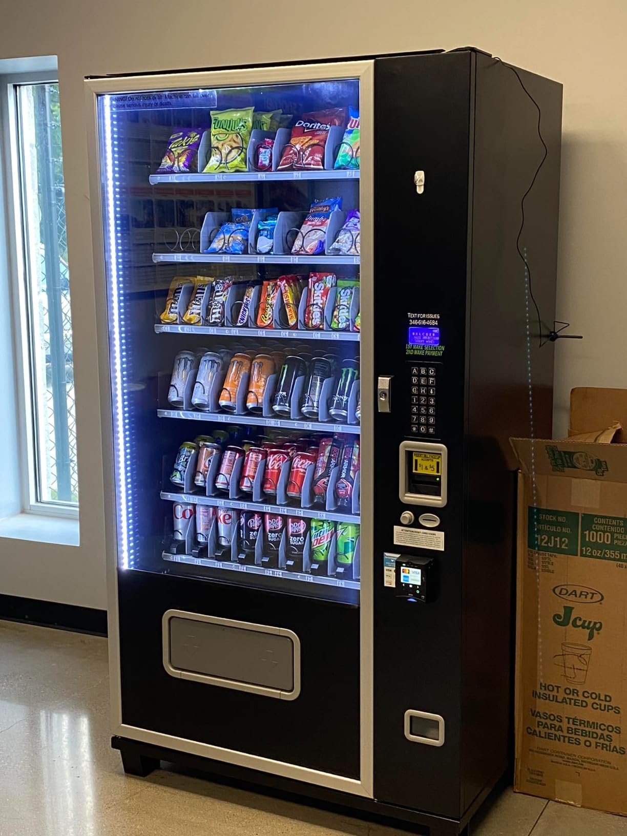 EPEX Beverage Large Combo Vending Machine with Stratified Temp Control Black EP-G654 0 customer photo 2