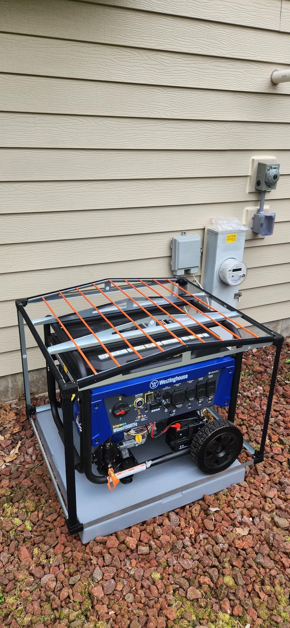 Generator Shed For Storing & Running Generator Outdoor - Combining Generator Covers While Running & Generator Covers for Outside Storage into one (GCE) customer photo 1