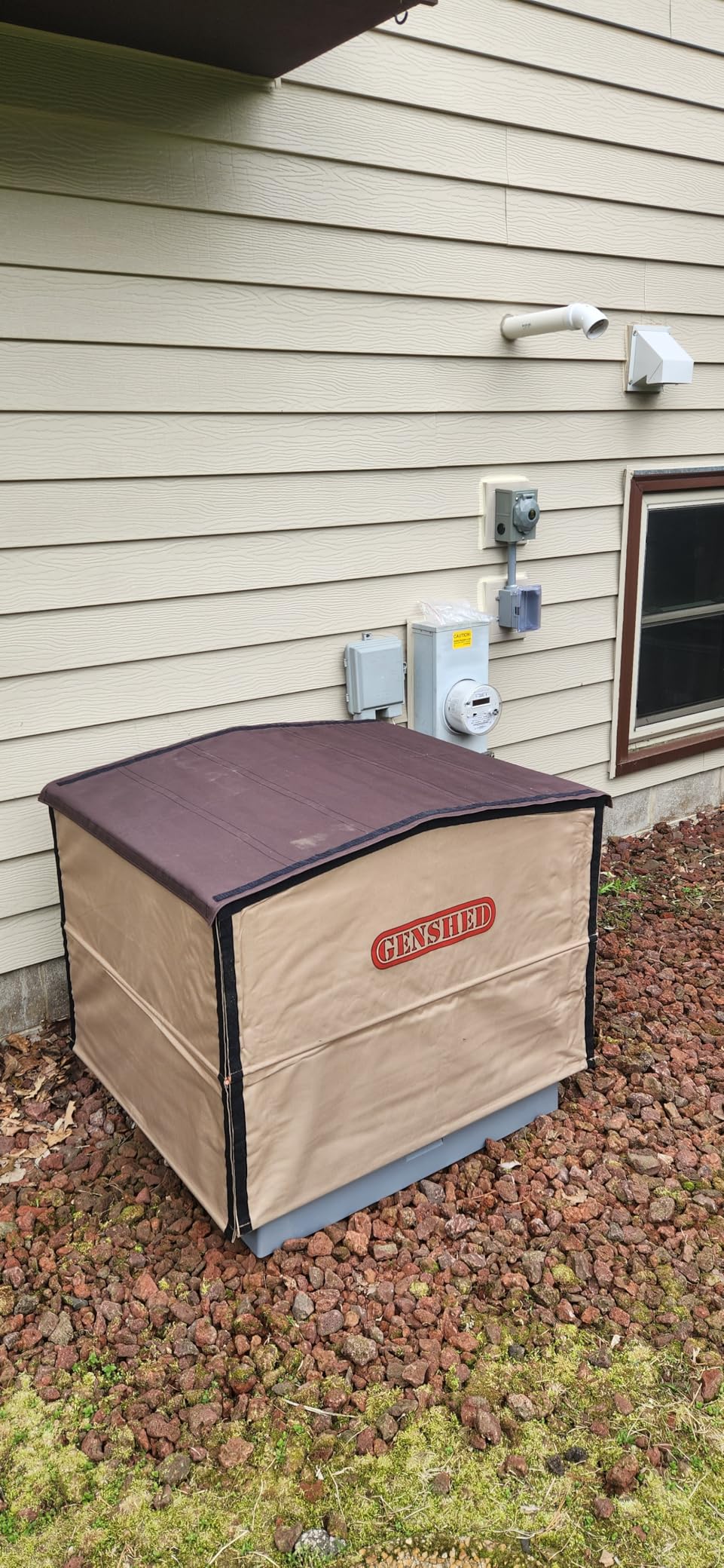 Generator Shed For Storing & Running Generator Outdoor - Combining Generator Covers While Running & Generator Covers for Outside Storage into one (GCE) customer photo 2