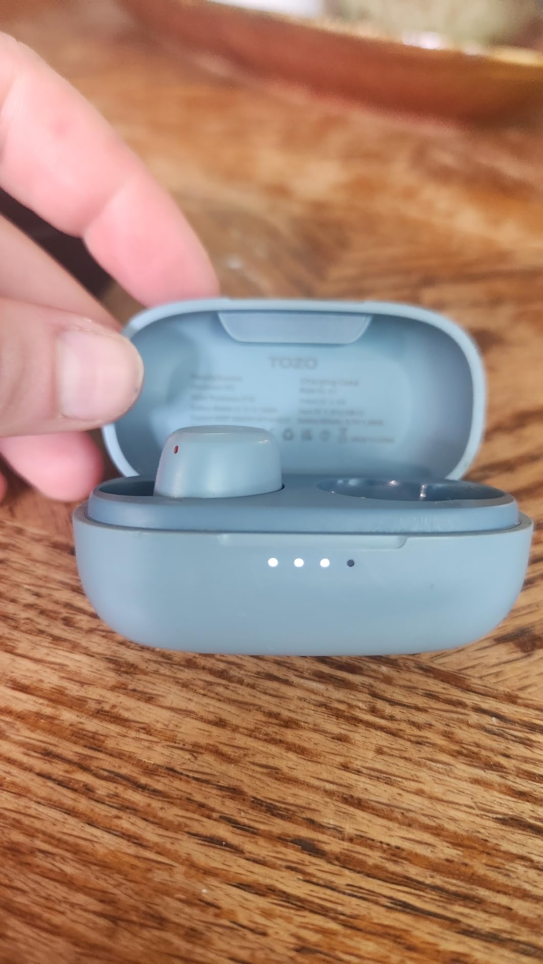 TOZO A1 Wireless Earbuds Bluetooth 5.3 Light Weight in Ear IPX5 Waterproof Headphones 2 Mic for AI Calls, Immersive Premium Sound Bass Headset with Charging Case, 32 Presets EQ Customization via App customer photo 1