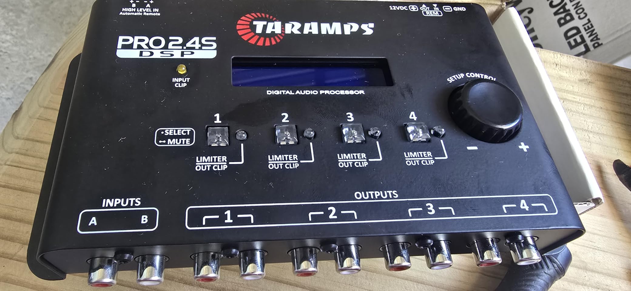 Taramp's Pro 2.4S DSP Crossover Full Digital Signal Processor and Equalizer with Sequencer 15-Band Graphic Equalization 12 Preset EQ 2-Channel in and 4-Channel Out customer photo 2