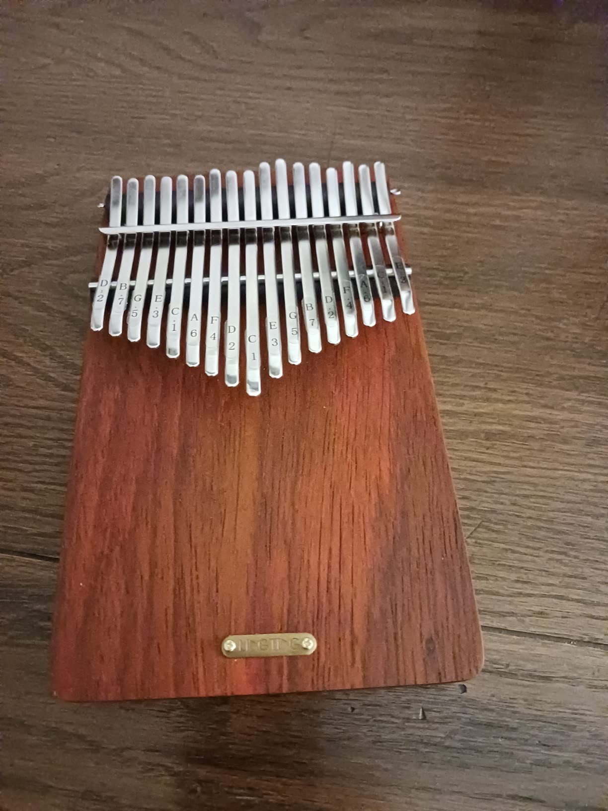 LingTing Kalimba 34 keys Thumb Piano Mbira Finger Piano Gift for Adult Beginners Professional (LT-K34V, snow whisperer) customer photo 1