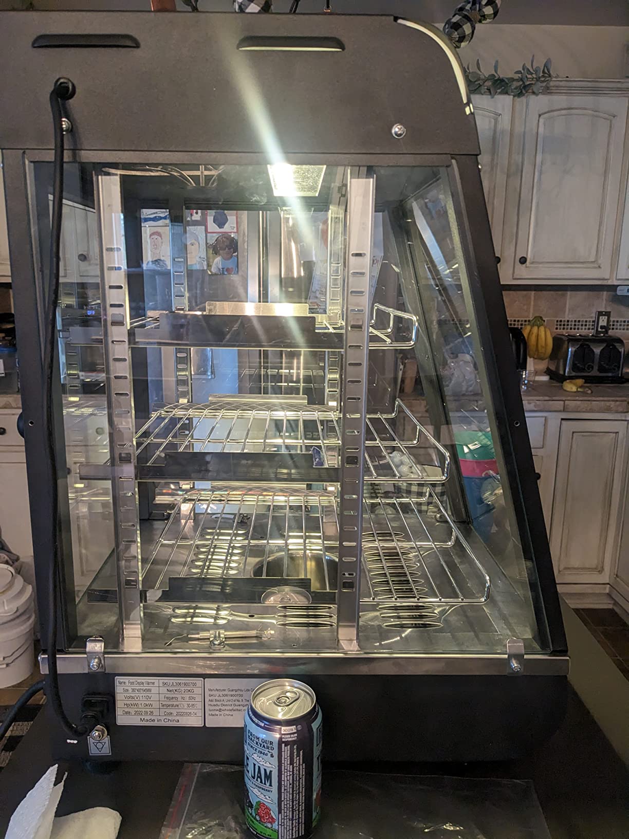 26'' Food Warmer Display Hot Food Countertop Case Commercial Buffet Restaurant Heated Cabinet 3 Tier Food Showcase for Catering Pizza Empanda Pastry Patty Warmer L26 x W19 x H25 customer photo 2