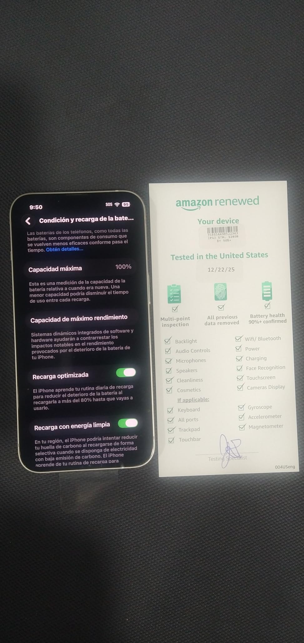 Apple iPhone 13, 128GB, Green - Unlocked (Renewed) customer photo 1