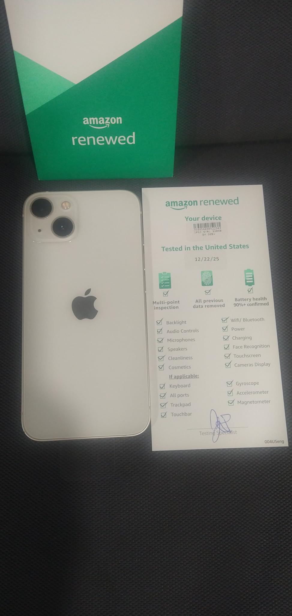 Apple iPhone 13, 128GB, Green - Unlocked (Renewed) customer photo 2