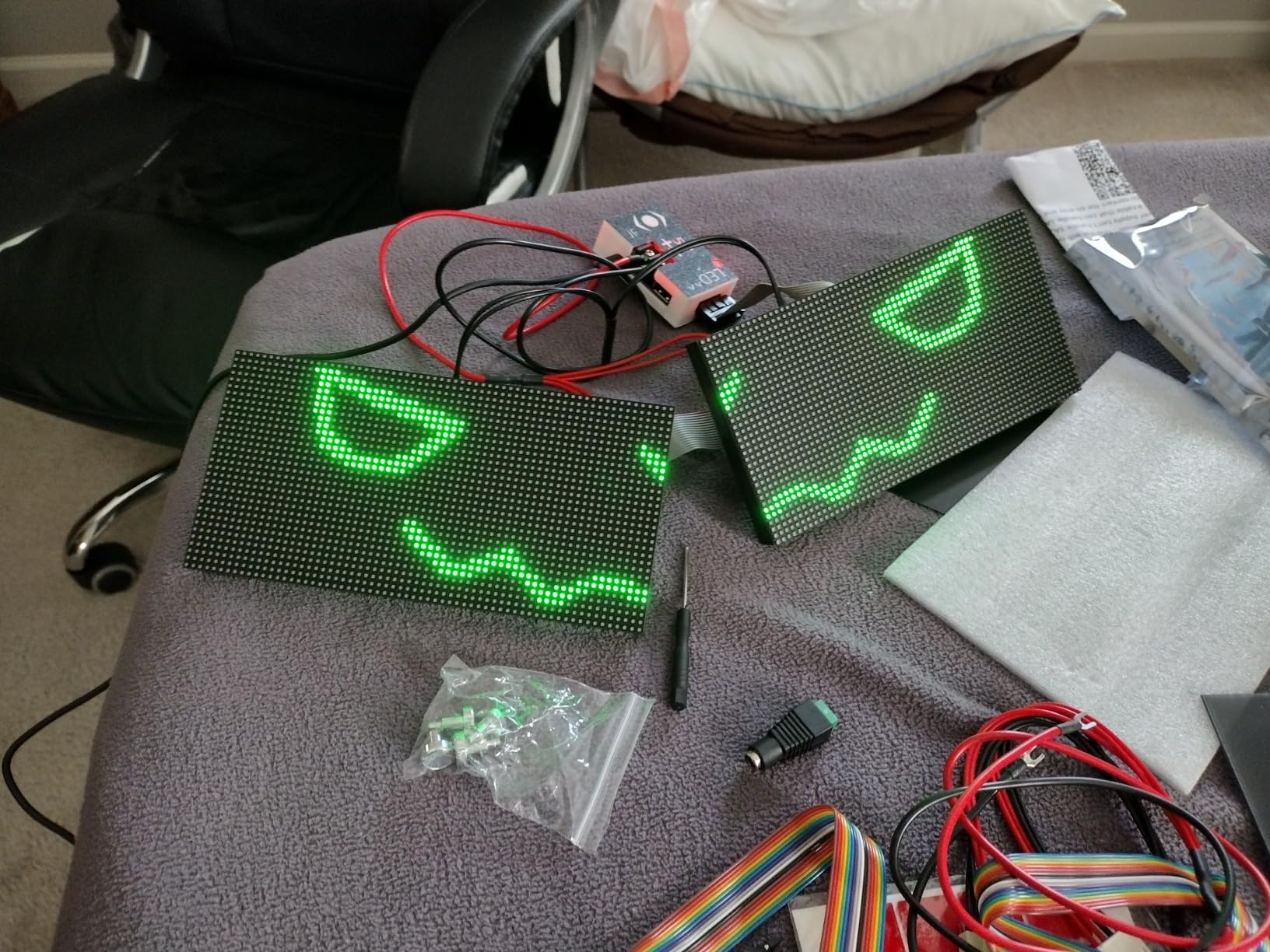 Waveshare RGB Full-Color LED Matrix Panel 64x32 Pixels Display Screen 2048 Individual LEDs 3mm Pitch customer photo 1