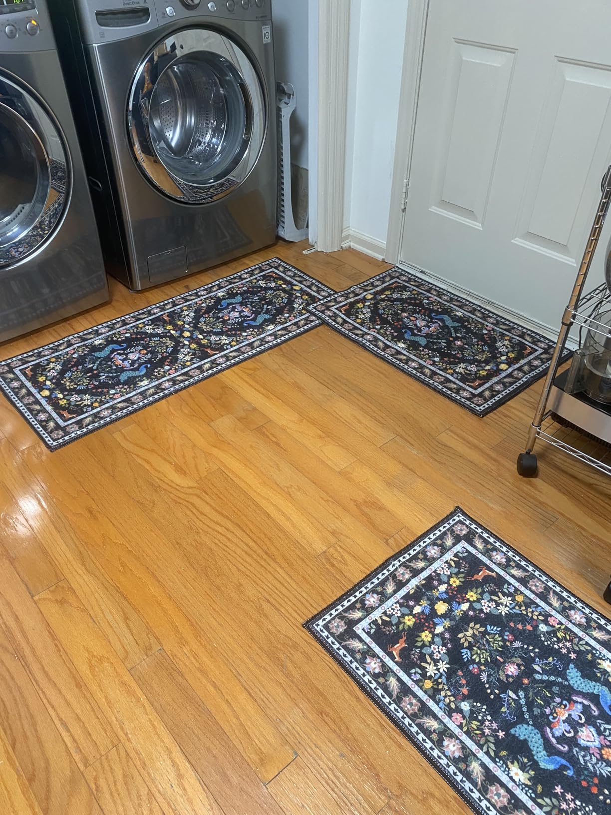 HEBE Hallway Runner Rug 2'x6' Washable Vintage Kitchen Rugs Non Slip Laundry Rug Runner Distressed Boho Floor Carpet Runners for Hallways Entryway Laundry Room Kitchen Bathroom customer photo 2