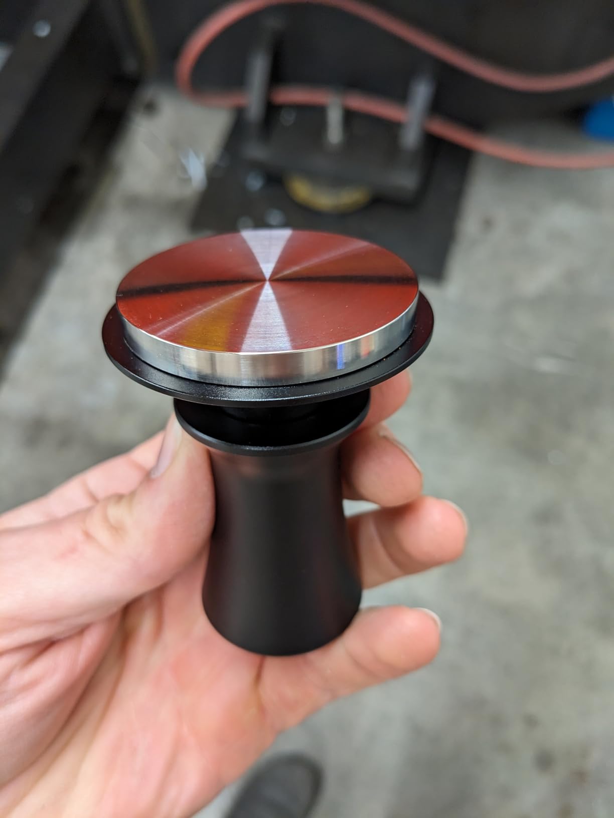 K COOL Coffee Tamper, Espresso Tamper, Premium Barista Tamper with Calibrated Spring, 100% Flat Stainless Steel Base Tamper for Espresso Coffee Machine (51mm, Black) customer photo 1