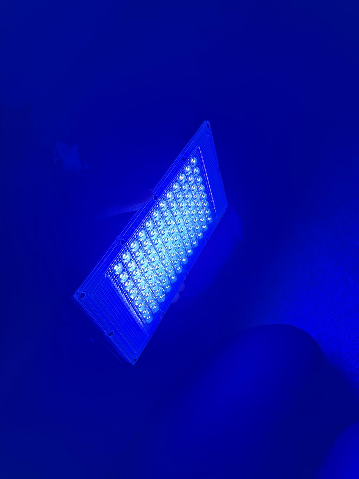 Glostars 100W LED UV Black Light, Powerful UV Spotlight, IP66, 395nm Lamp for Christmas, Halloween Glow Party (2 Packs) customer photo 2