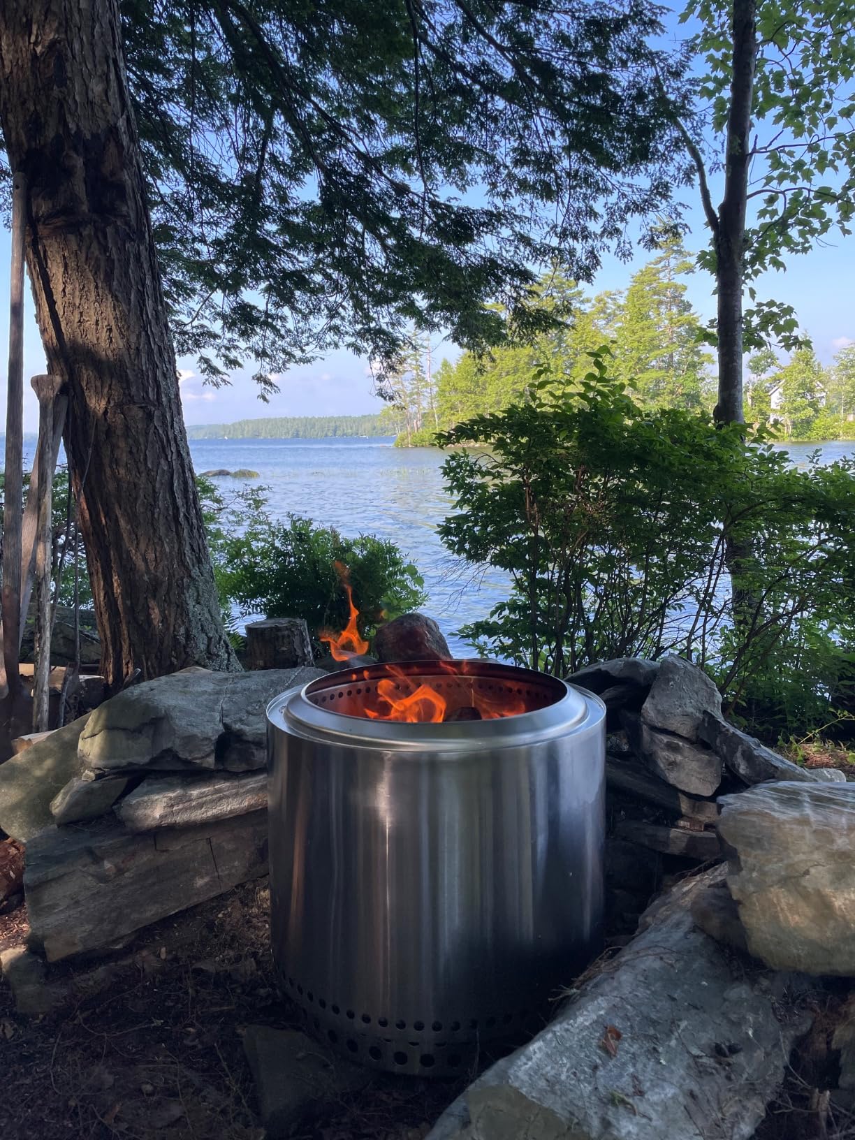 Solo Stove Ranger 2.0 with Stand - 15 Inch Smokeless Portable Fire Pit - Lightweight Outdoor Fireplace with Removable Ash Pan, Stainless Steel, Carry Case Included, Ideal for 2-4 People, 16.5 lbs customer photo 2