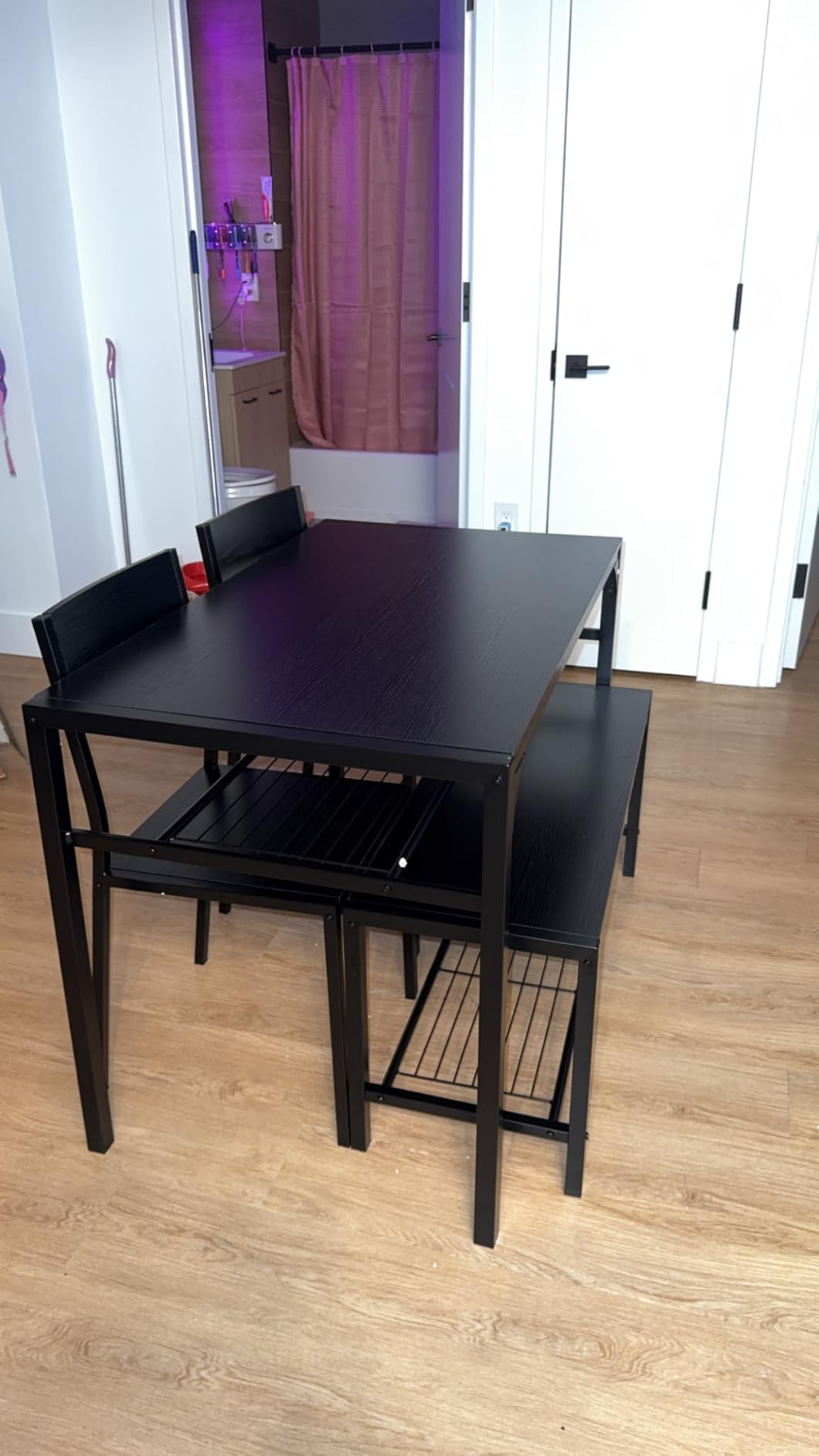 Gizoon 4-Piece Dining Table Set for 4, Kitchen Table customer photo 1