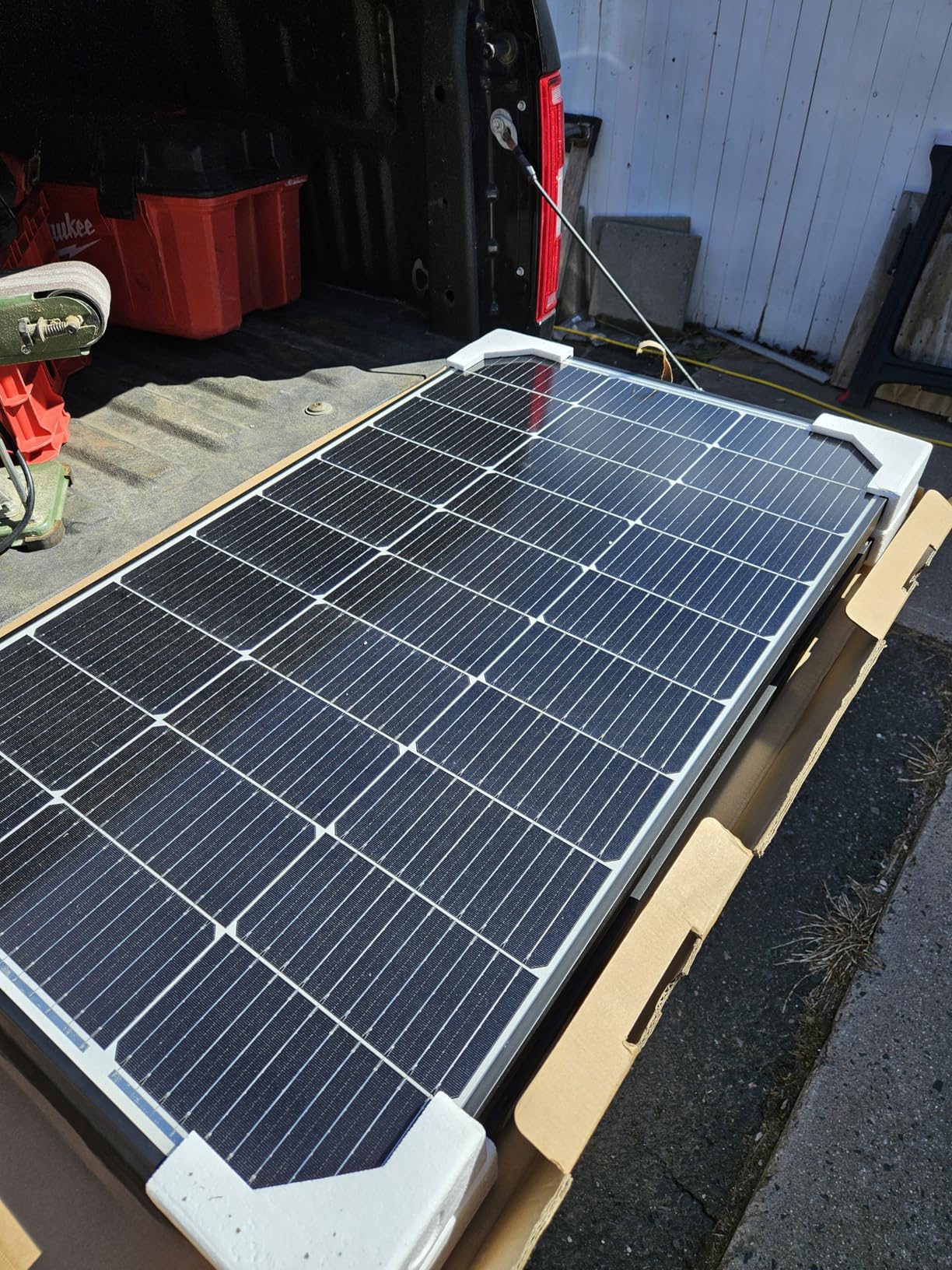 JJN Solar Panel Kit 300 Watt 12 Volt Monocrystalline Solar Panels with 40A PWM Charge Controller 2 Pair Solar Panel Cables 3 Set Z Brackets 4 Way Connector for RV Camper Marine Boat Off Grid System customer photo 1