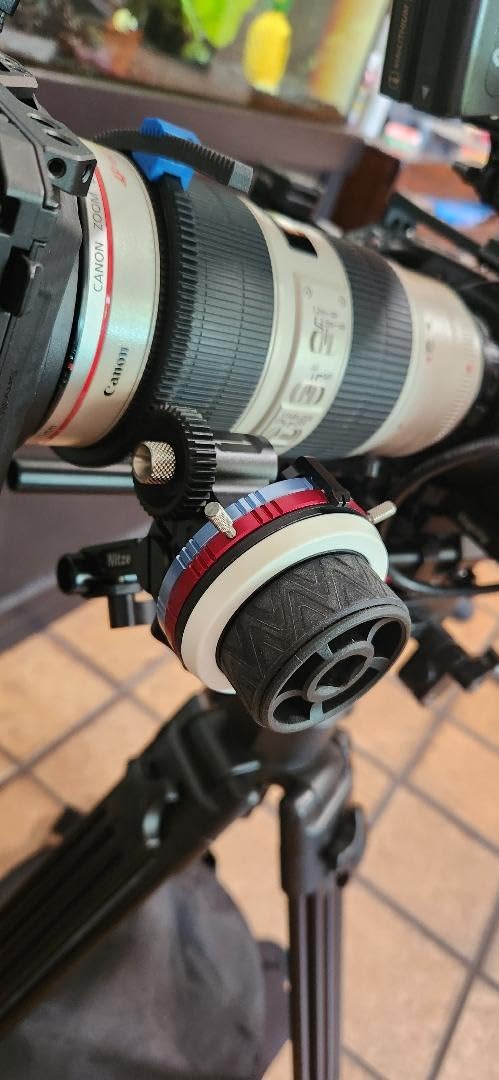 Nitze Mini Follow Focus, with 15mm Rod and Rod Clamp, Gear Ring Belt, 3 Reversible Drive Gears and 2 Marking Disks, Supports A/B Hard Stops and 360 Degree Infinity Zoom - MF15C customer photo 1