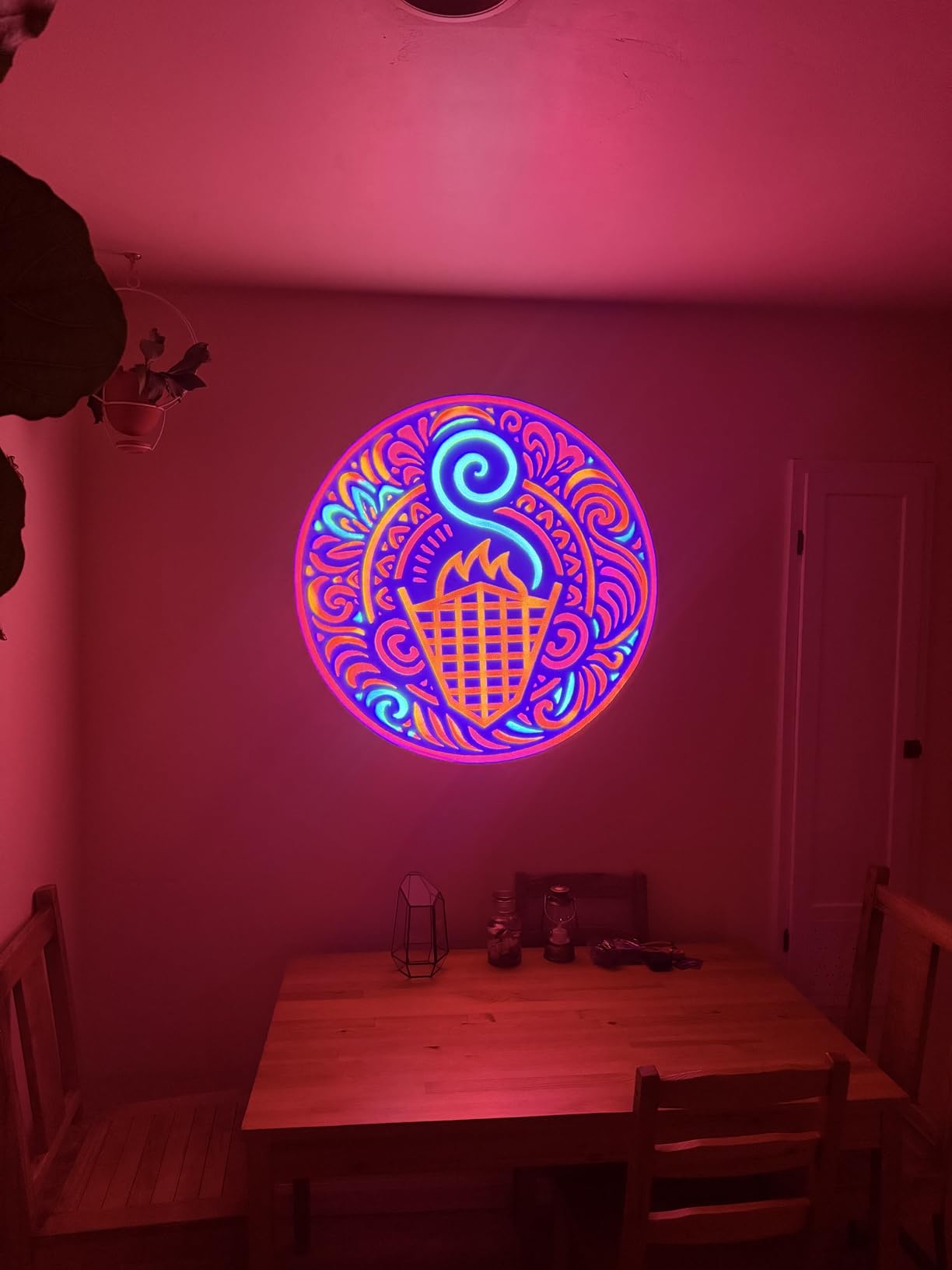 100W LED Logo GOBO Projector IP67 Waterproof DJ Effect Light Including Free Custom Glass GOBO to Project Image for Hotel Company Store Wedding Advertising Indoor and Outdoor Use (100W) customer photo 1
