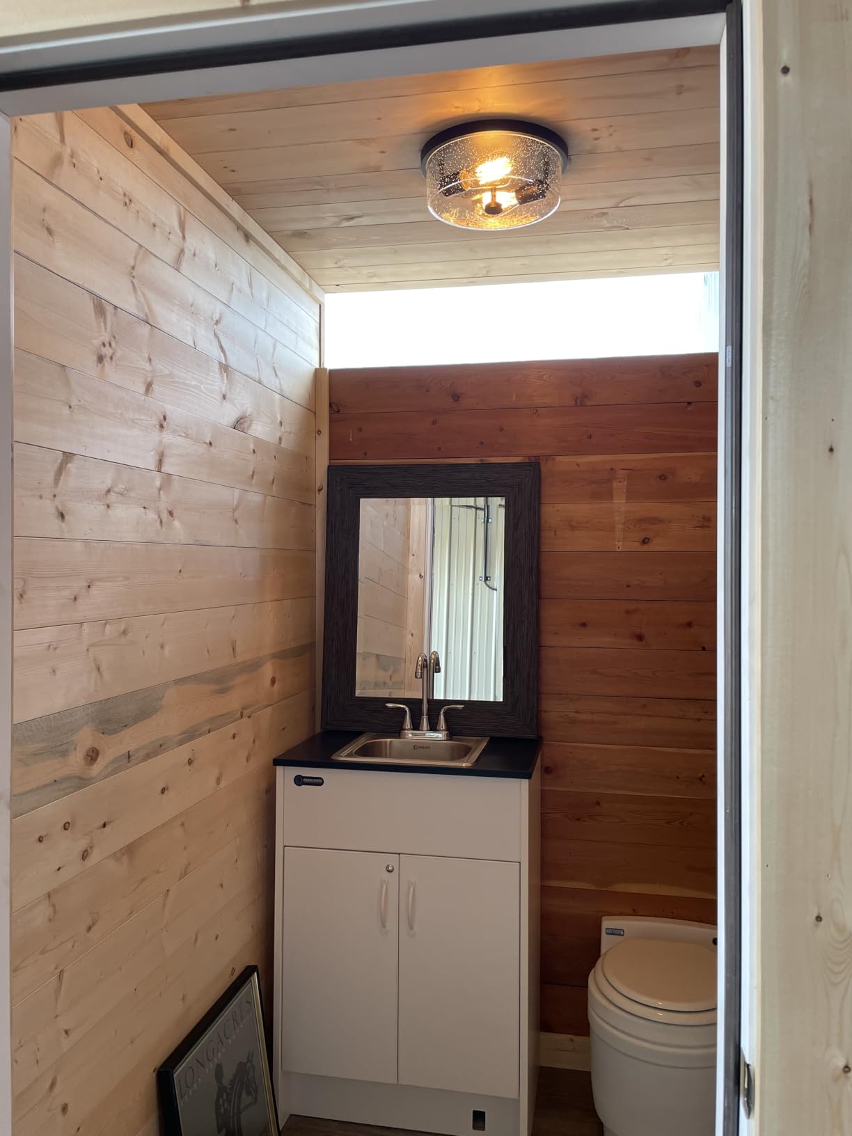 Laveo Dry Flush Toilet - Waterless, Portable, Self Contained, Great for Tiny Homes, Vans, Boats, Camping, RVs and Off Grid customer photo 1