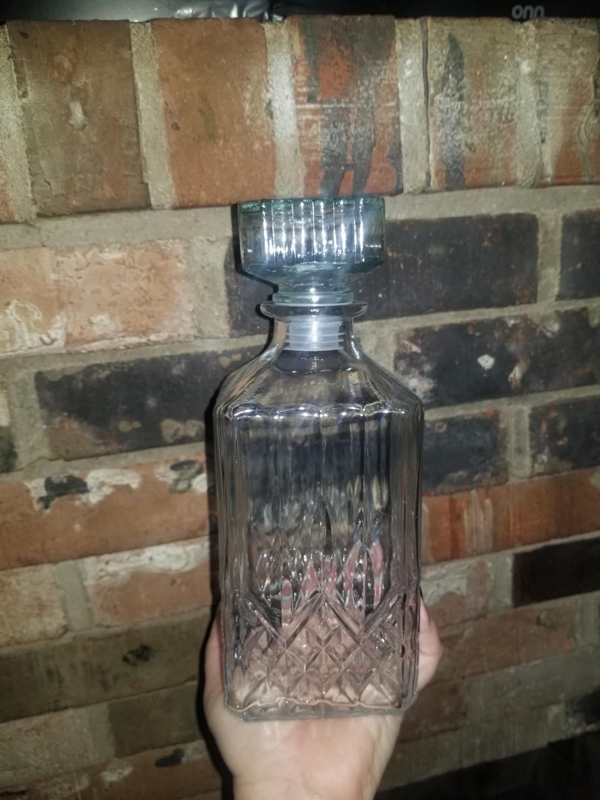 1PCS 33.8 oz Diamond Decanter Whiskey Decanter Crystal Whiskey Bottle - For Whiskey, Bourbon, Scotch and Spirits customer photo 2