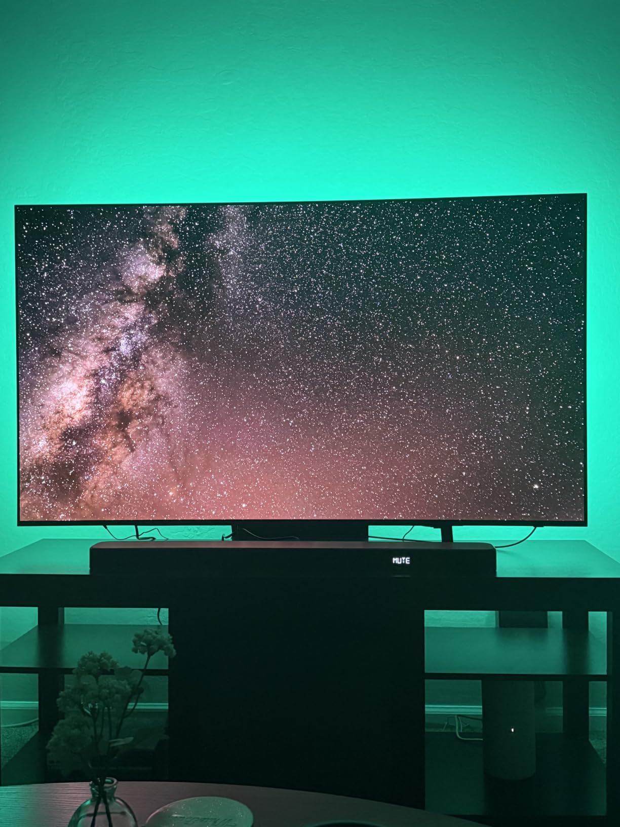 Govee TV LED Backlight, RGBIC Smart LED Strip Lights for 55-65 Inch TVs, Bluetooth and Wi-Fi APP Control, Works with Alexa and Google Assistant, Music Sync, 99+ Scene Modes, Adapter customer photo 2