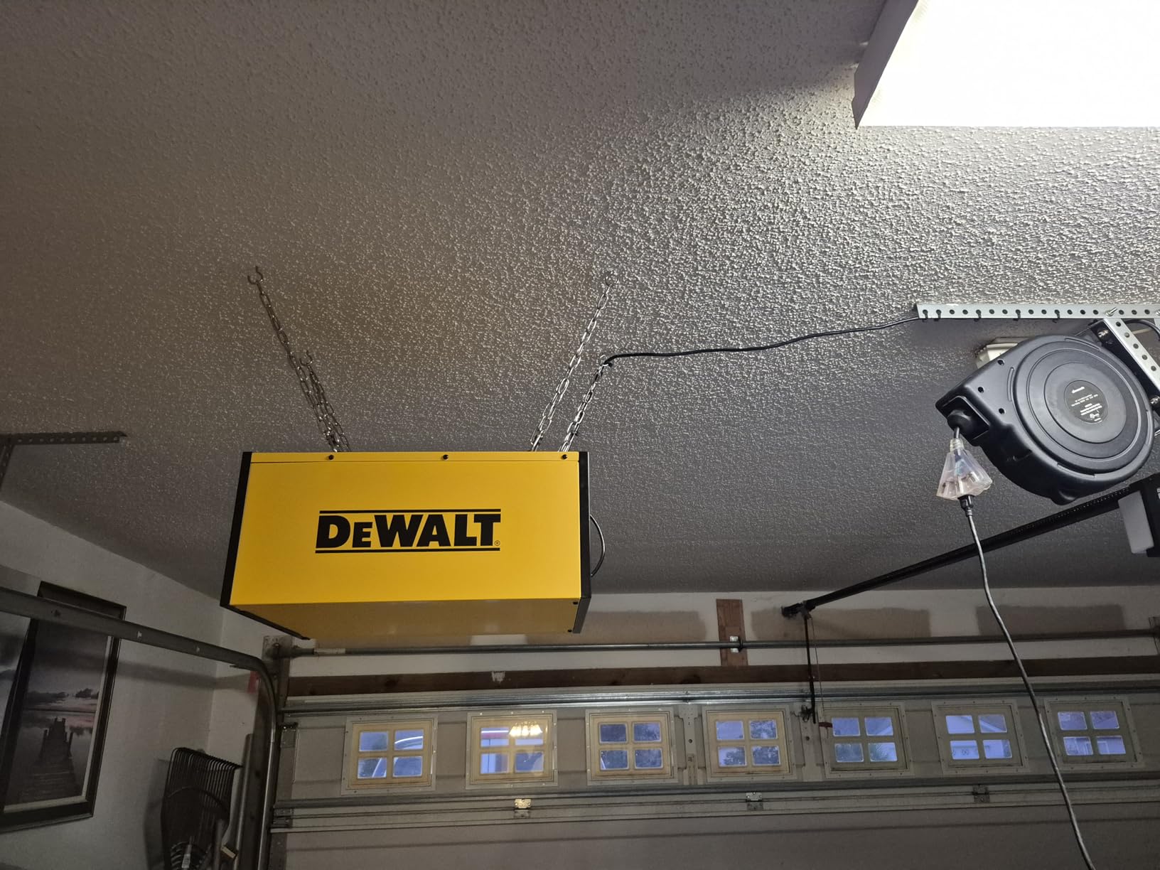DeWALT DWXAF101 Air Filtration System, 3-Speed Hanging Ceiling Dust Collectors for Woodworking, Remote Controlled Dust Collection Systems, 2 Stage Filtration, for Shop Garage customer photo 2