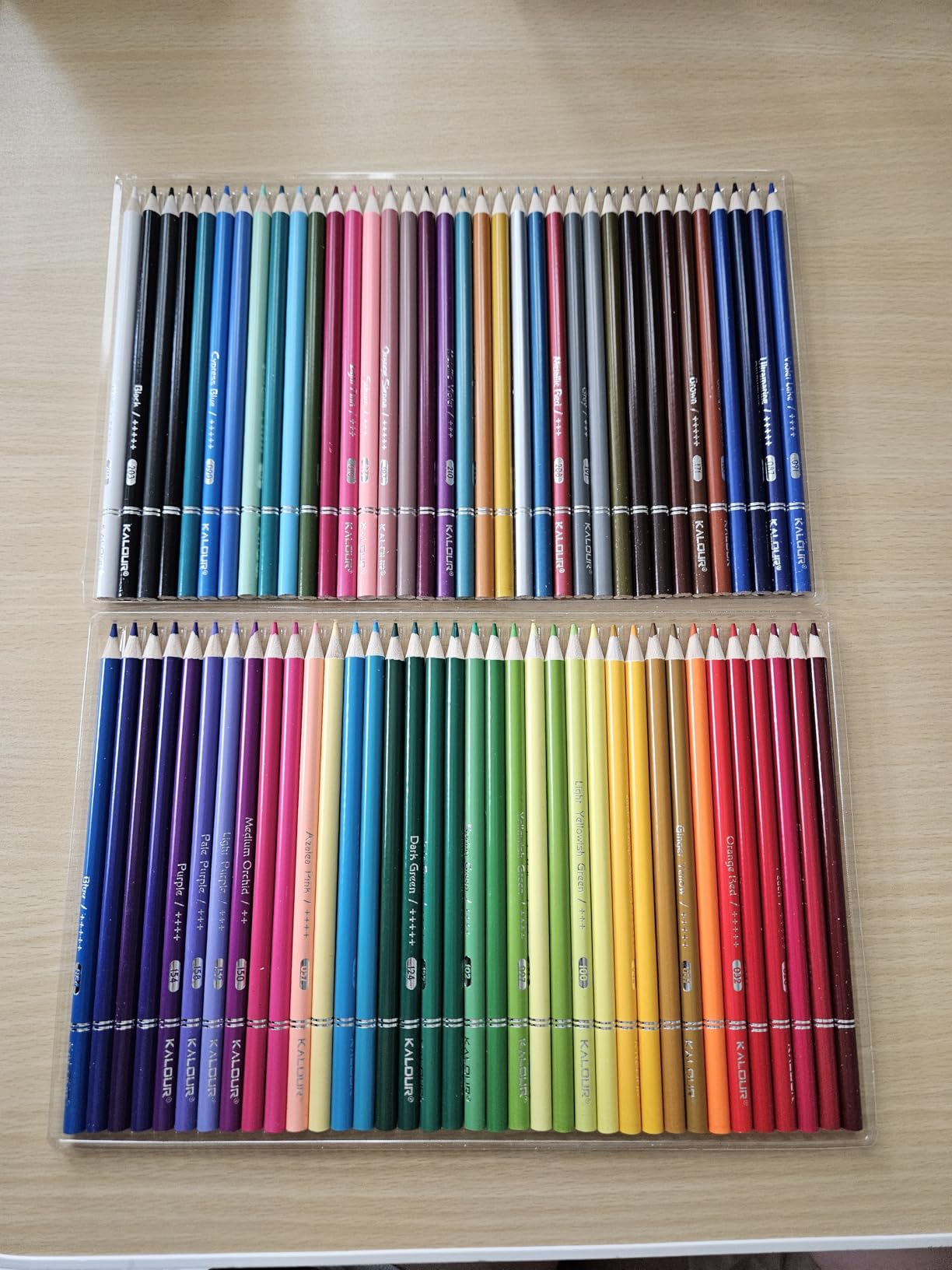KALOUR 72 Count Colored Pencils for Adult Coloring Books, Soft Core, Ideal for Drawing Blending Shading customer photo 2