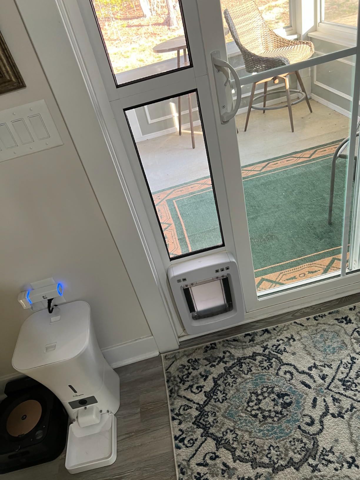 PetSafe Never Rust SmartDoor Connected Pet Door, Dog and Cat, Selective Entry and Exit, App Enabled Pet Door, Smart Device, Smartphone Controlled, Customize Schedule, Multiple Pets, Medium customer photo 2