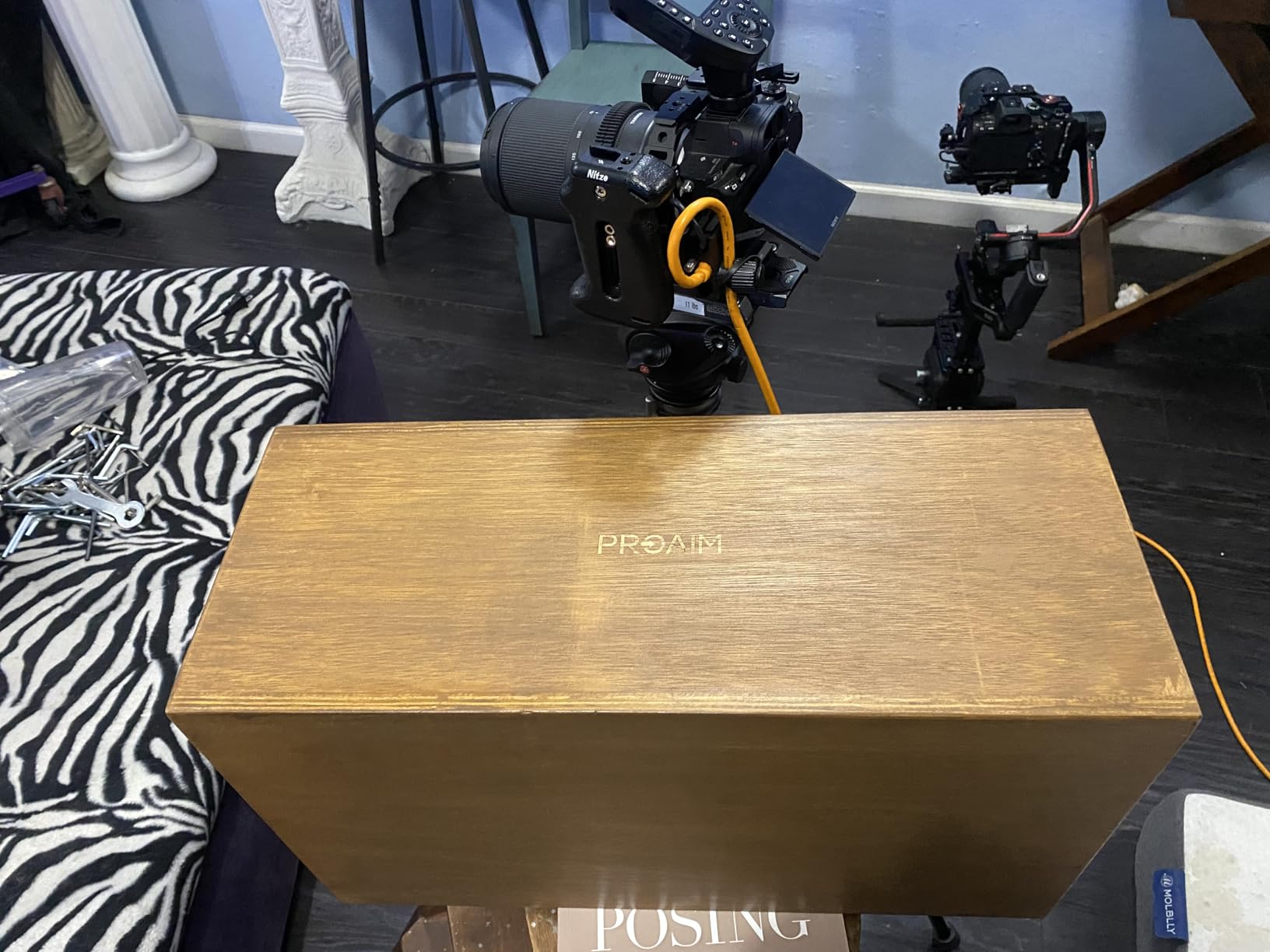 Set Of 4 APPL-Boxes (Brown) for Studio, Film Set & Photography. Made of 12-ply Cedar Base Wood. For Studio & On-Location Use (AB-SET4-BR) customer photo 10