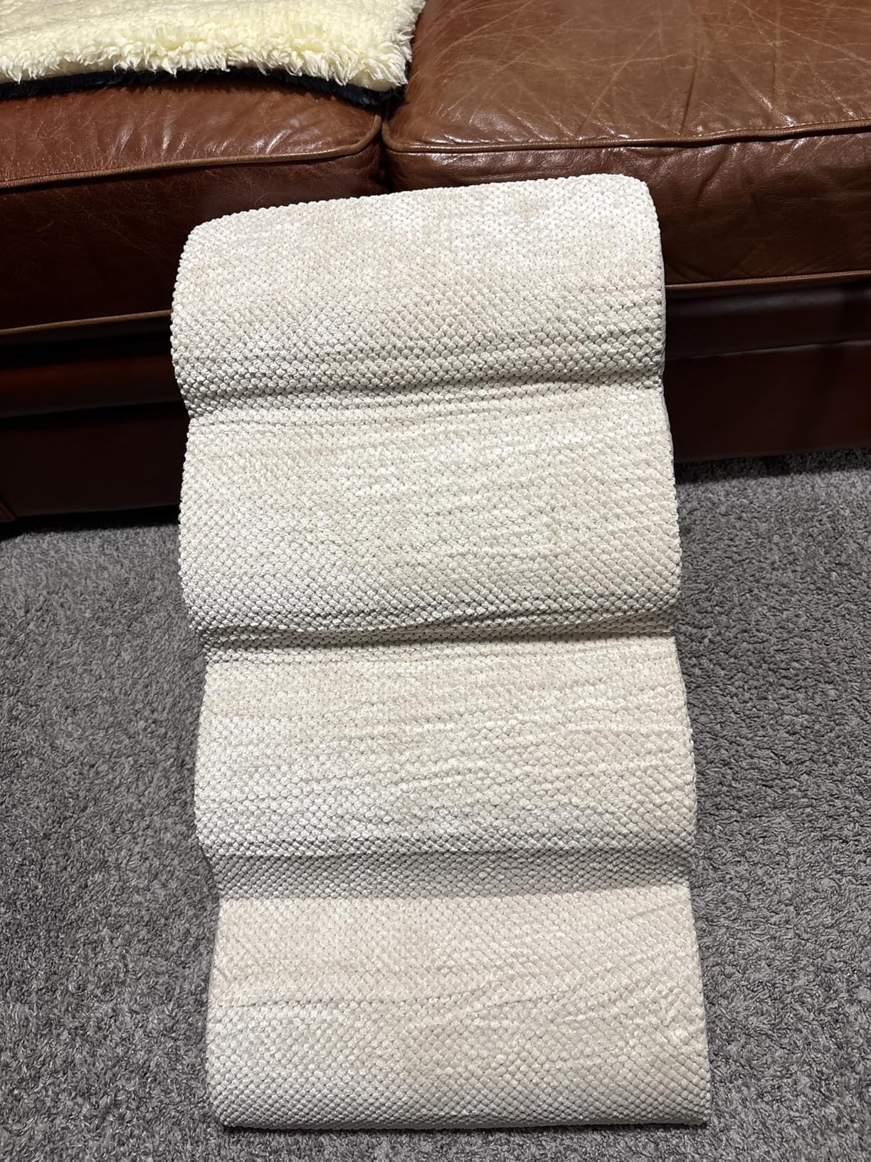 Aodisman 3-Step Dog Ramp and Stairs for Sofa and Chair - Non-Slip Sturdy Pet Steps for Small Dogs and Cats,15.7