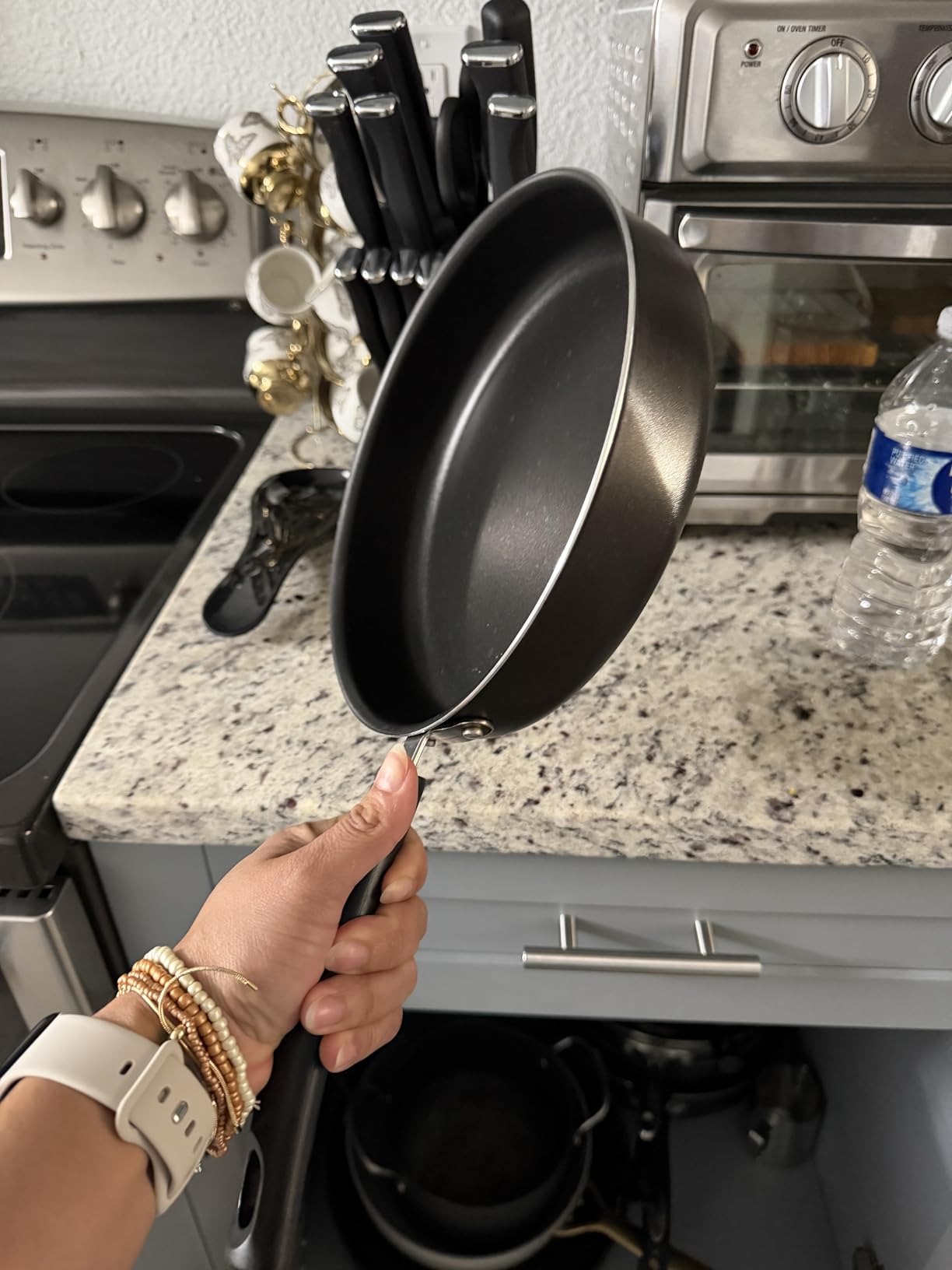 Tramontina Primeware 15-Piece Non Stick Cookware Set with Lids and Utensils, Aluminum Nonstick Pots and Pans Kitchen Set (Storm) customer photo 2