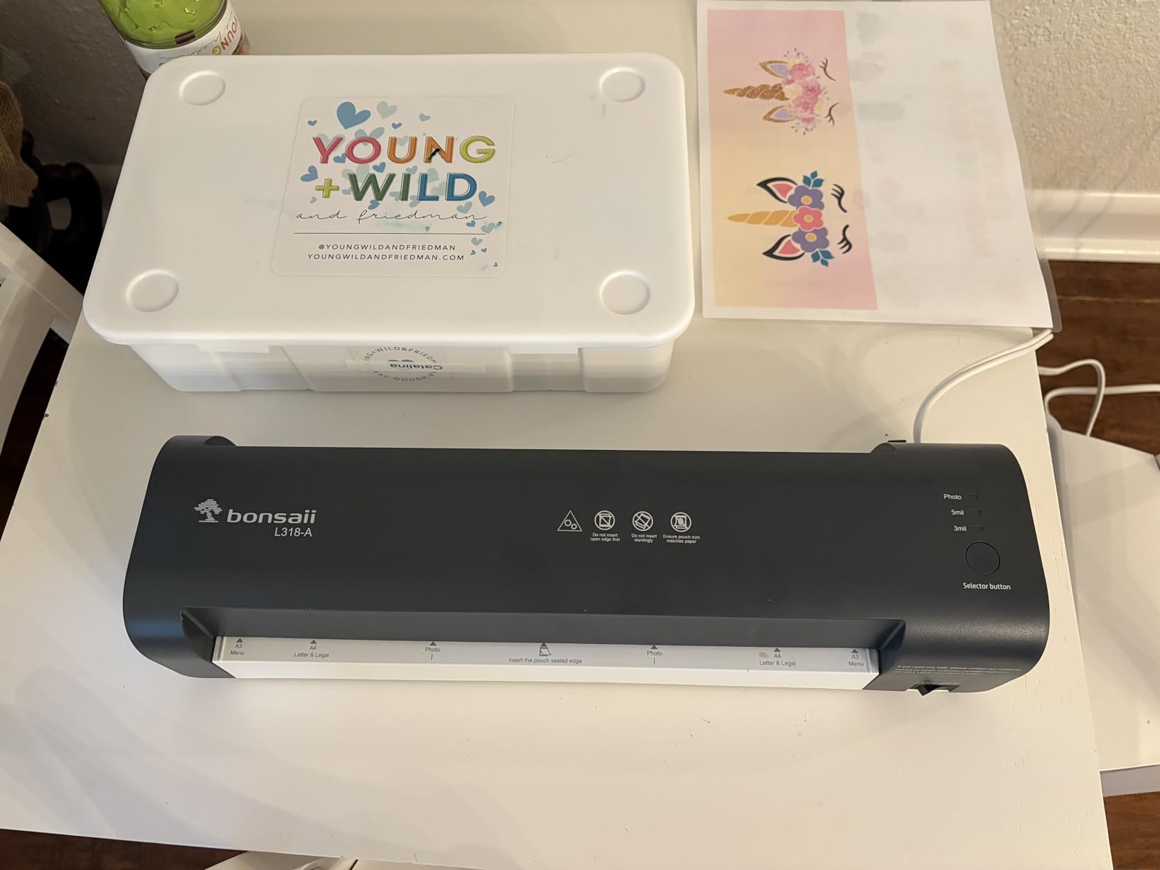Bonsaii 13 Inch Laminator Machine with Never Jam Technology, Laminator Machine 11x17 Inch with Laminating Sheets, Laminating Machine for Home, Office, and Classroom Organization Supplies - L318-A customer photo 2