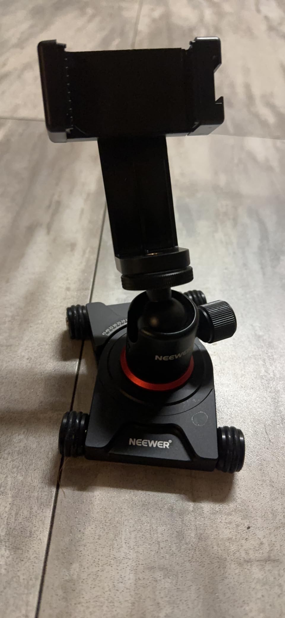 NEEWER Camera Slider Dolly with Ball Head & Phone Clamp, 4 Wheeled Tabletop Dolly Manual Skater with 360 Degree Panorama, SD001 customer photo 2