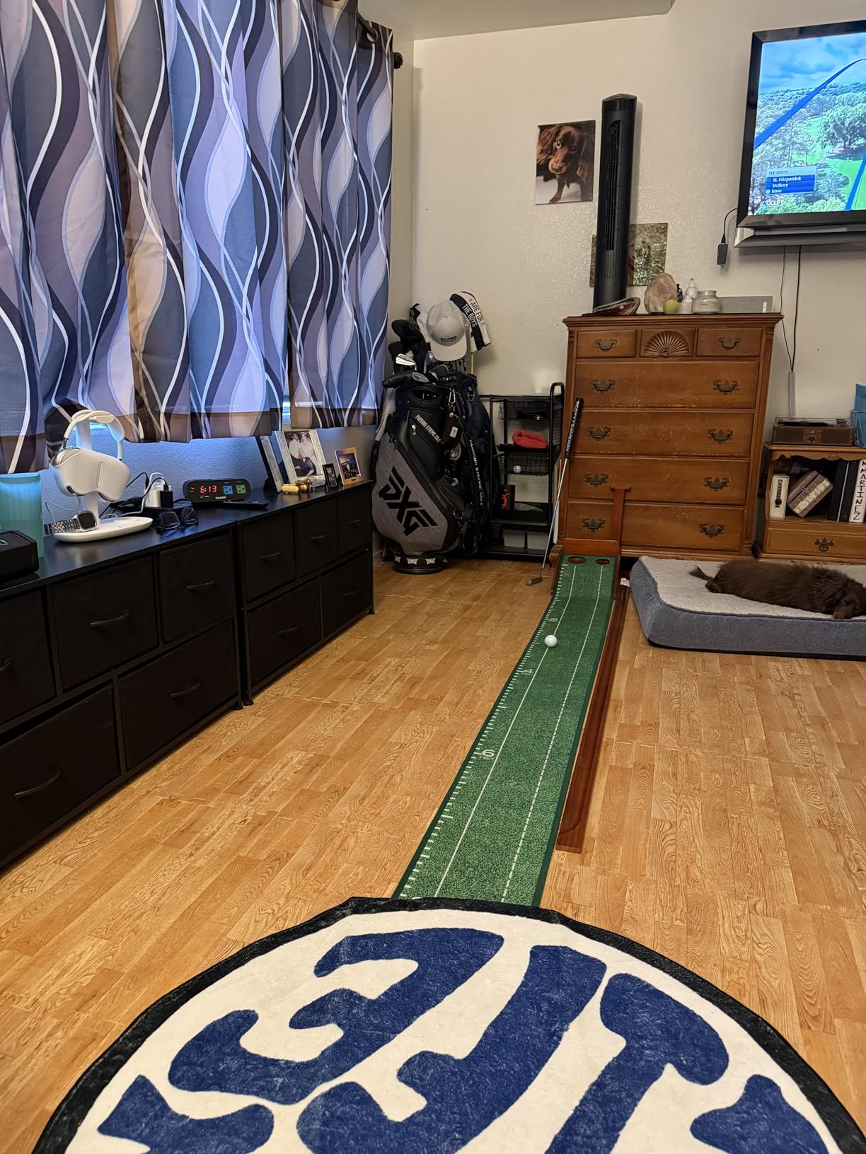 Golf Putting Mat, Putting Green Indoor with Ball Return - Golf Training Aid for Home Office customer photo 1