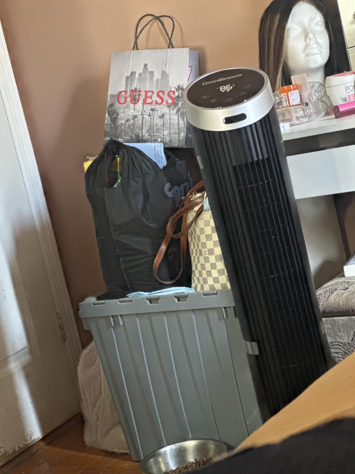OmniBreeze Digital Electric Tower Fan, with Remote Control, LED Display, Standing Bladeless Floor Fans Cooling and Quite Indoor Living Room Bedroom use (40 Inch) customer photo 1