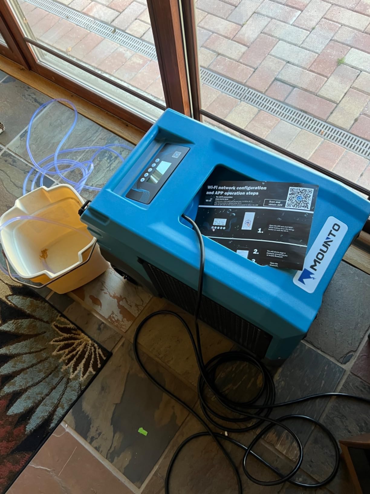 Mounto MOUNTO 268Pints LGR Commercial Compact Dehumidifier with Pump and Drain Hose, LGR Portable Dehumidifier with wheels for Home, Basements, Garages, and Job Sites (Blue) customer photo 2