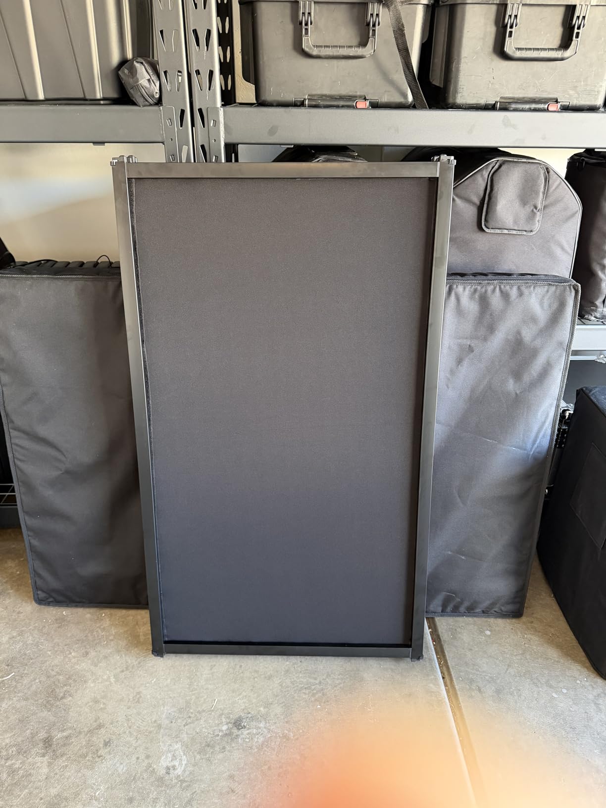PRORECK DJ Foldable Facade Portable Event Booth Panels 4 Detachable Black Metal Frame Projector Display Scrim Panel with Carry Bag (white) customer photo 1
