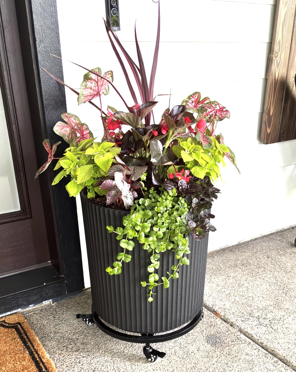 Veradek Mason Series Demi Planter - Large Round Planter for Indoor or Outdoor Patio/Balcony customer photo 2