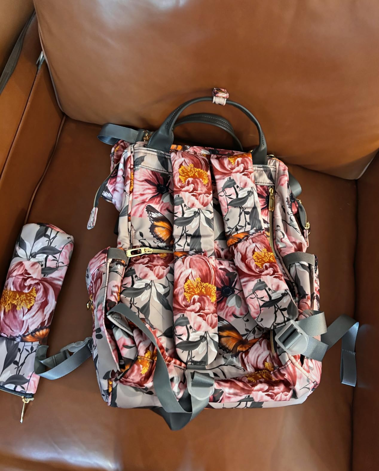 Camo Diaper Bag Backpack for Dad and Mom with USB Charging Port Stroller Straps and Insulated Pocket, army military Travel Nappy Backpack (DADDY and MOMMY patches) customer photo 1