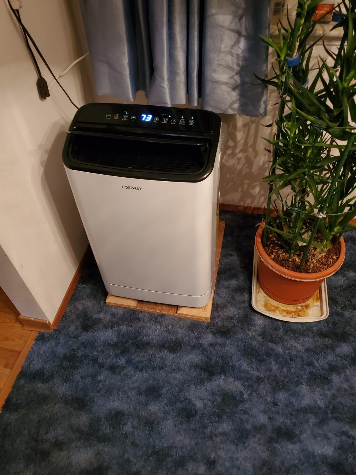 COSTWAY 15000 BTU Portable Air Conditioner, with Heat, Auto Swing 4-in-1 AC Unit for Rooms up to 800 Sq.Ft, with Built-in Dehumidifier, 24H Timer, Remote Control/APP Control & Window Kit(15000 BTU) customer photo 1