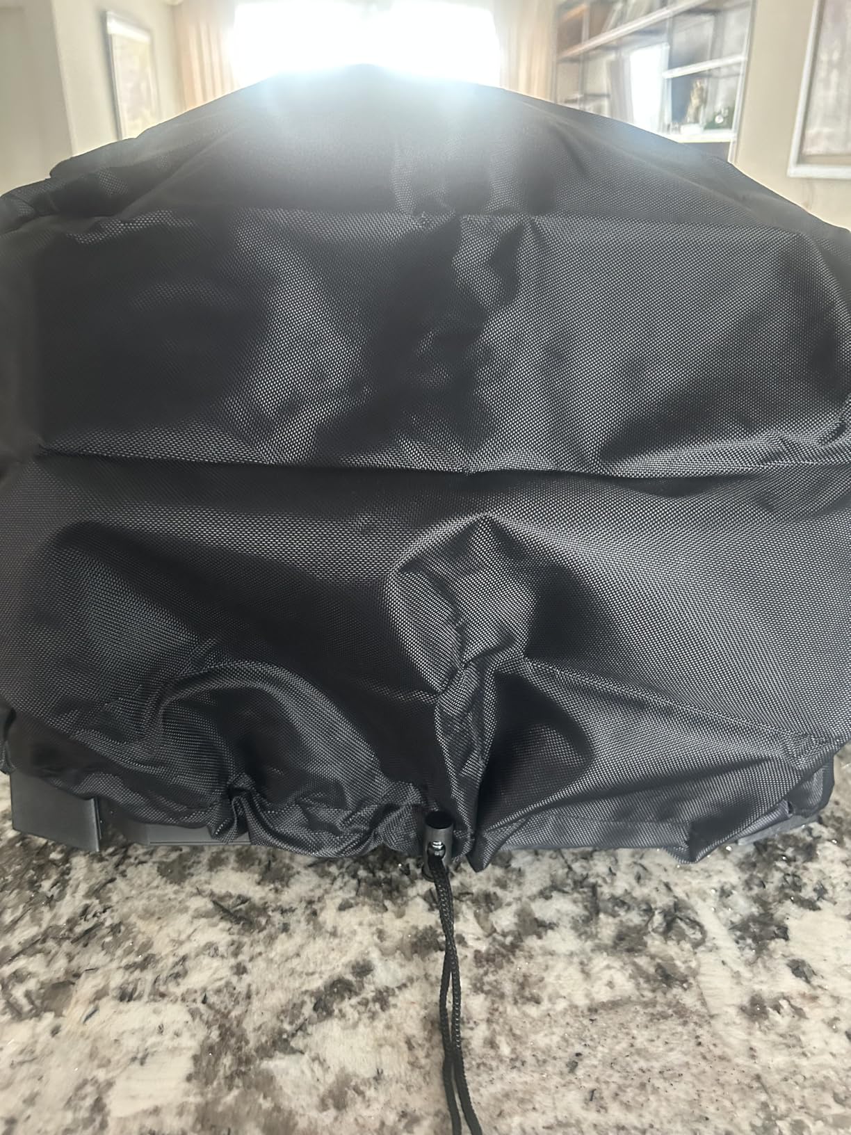 Waterproof Cover for Ninja Woodfire Outdoor Grill, Accessories for Ninja Wood Fire Smoker Grill OG300/700 Series, with Power Cord Storage Pocket, Windproof with Elastic Band Closure (Cover Only) customer photo 2