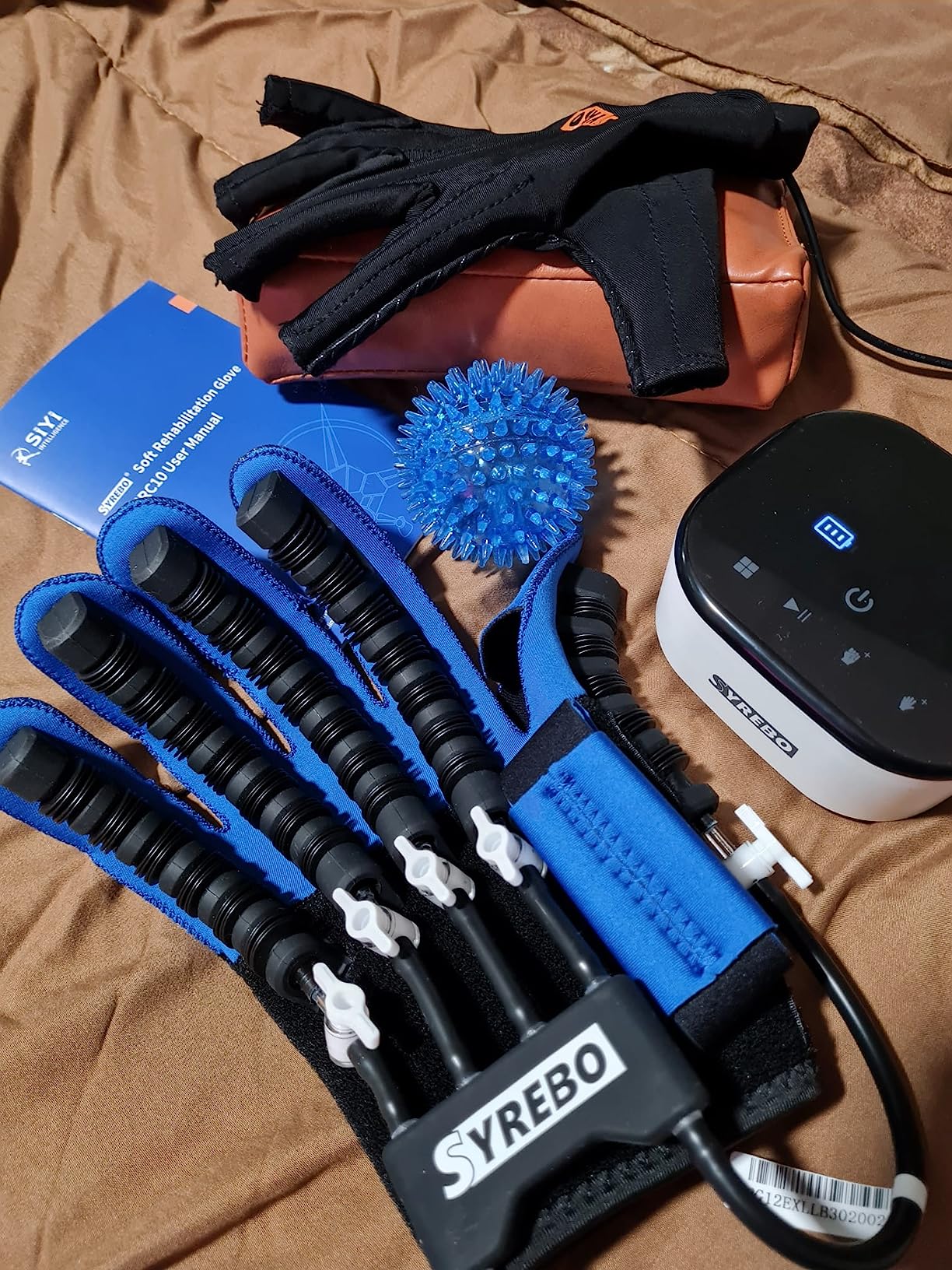 Upgraded Rehabilitation Robot Gloves Stroke Hand Dysfunction Recovery, Finger Exerciser Physical Therapy Equipment customer photo 2