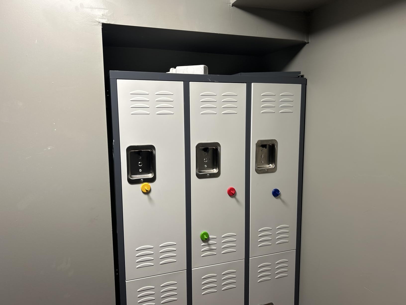 METAN Metal Locker for School Office Gym Bedroom, 3 Door Industrial Storage Cabinet customer photo 1