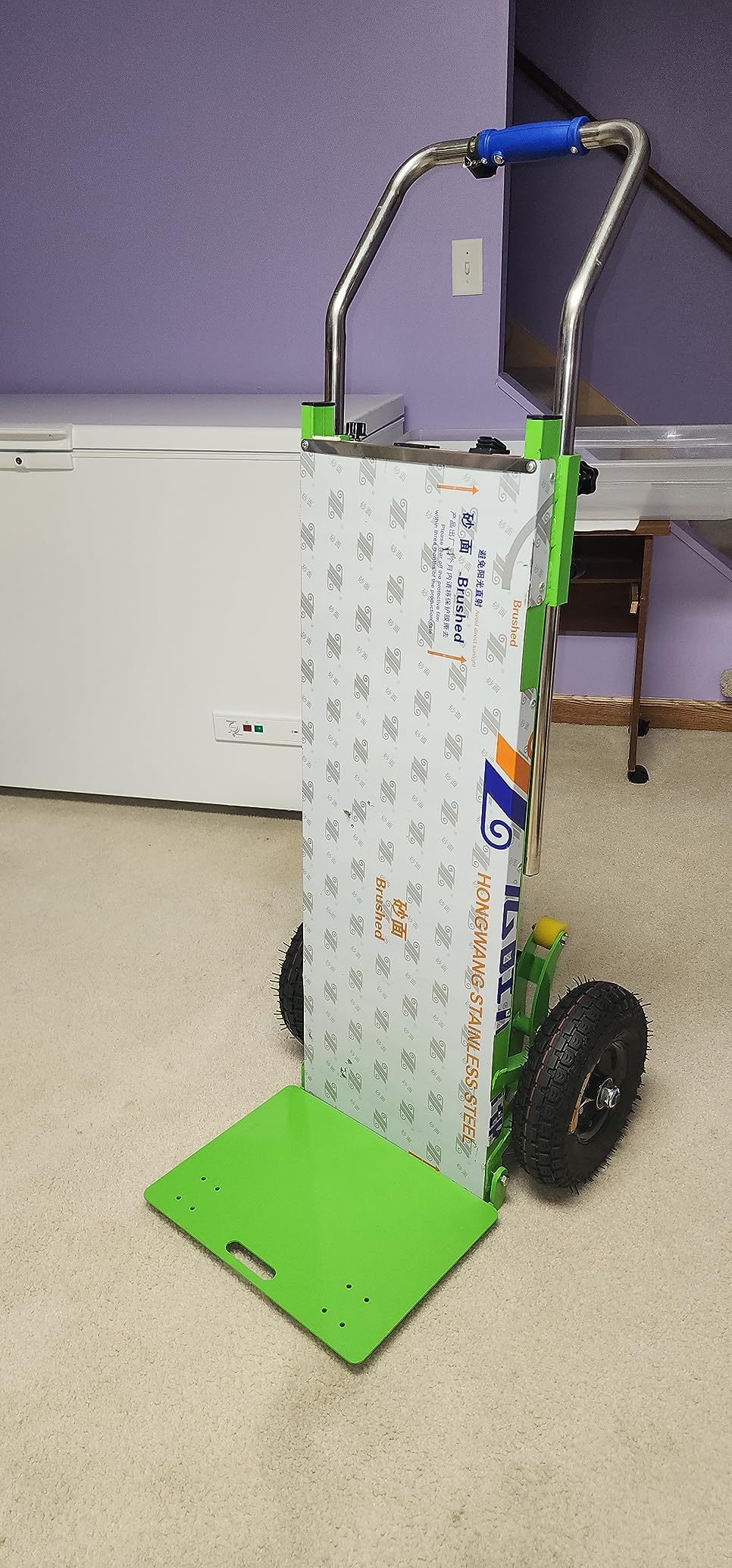 880lb Electric Stair Climbing Hand Trucks Also Suitable for Curved Stairs, Heavy Duty Stair Climbing Dolly Up and Down Stairs Effortless customer photo 1