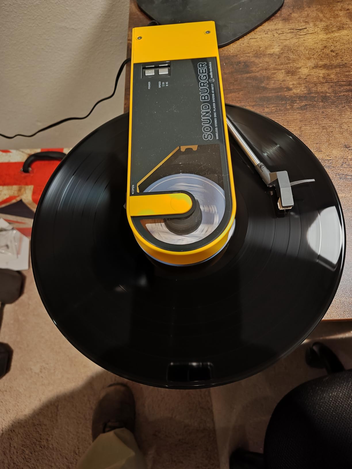Audio-Technica AT-SB727-YL Portable Turntable, Yellow customer photo 1