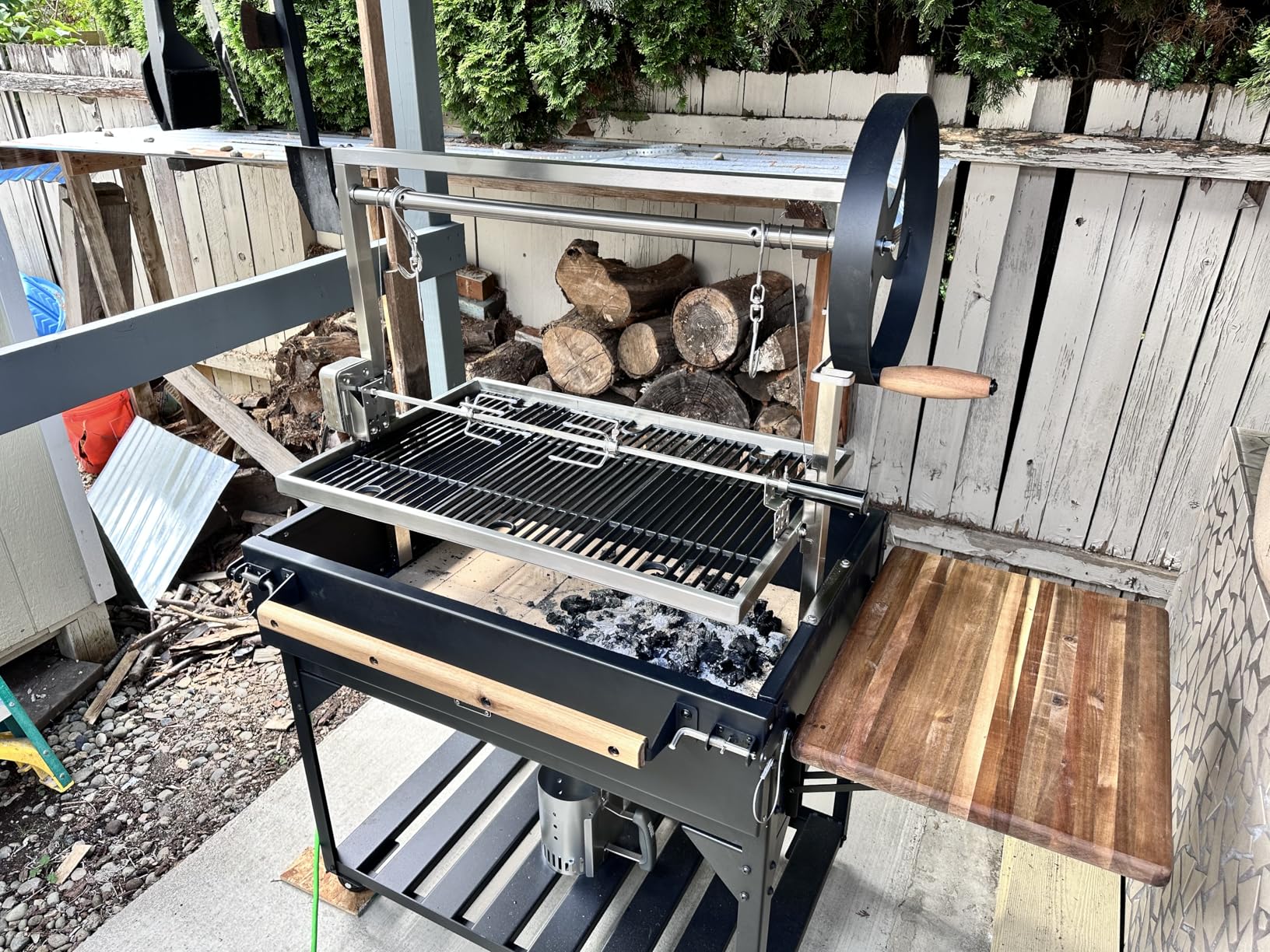 TURBRO Stainless Steel Rotisserie Kit for Gas Grills with A Cookbox up to 39'' - Includes 4W Electric Motor, 34'' - 45'' x 5/16