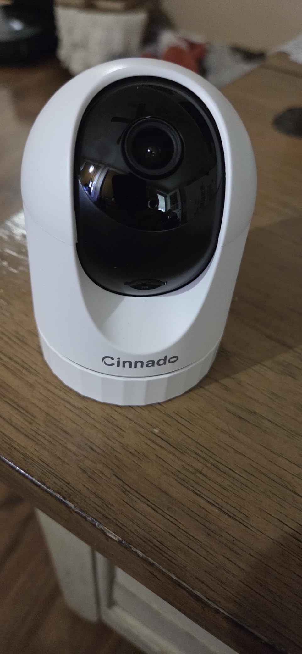 Cinnado Security Camera Indoor-2K 360 Degree WiFi Cameras for Home Security, Pet/Dog/Baby Camera with Phone app, 2-Way Audio, Night Vision, 24/7 SD Card Storage, Works with Alexa & Google Home (2.4Ghz)-D1 customer photo 2
