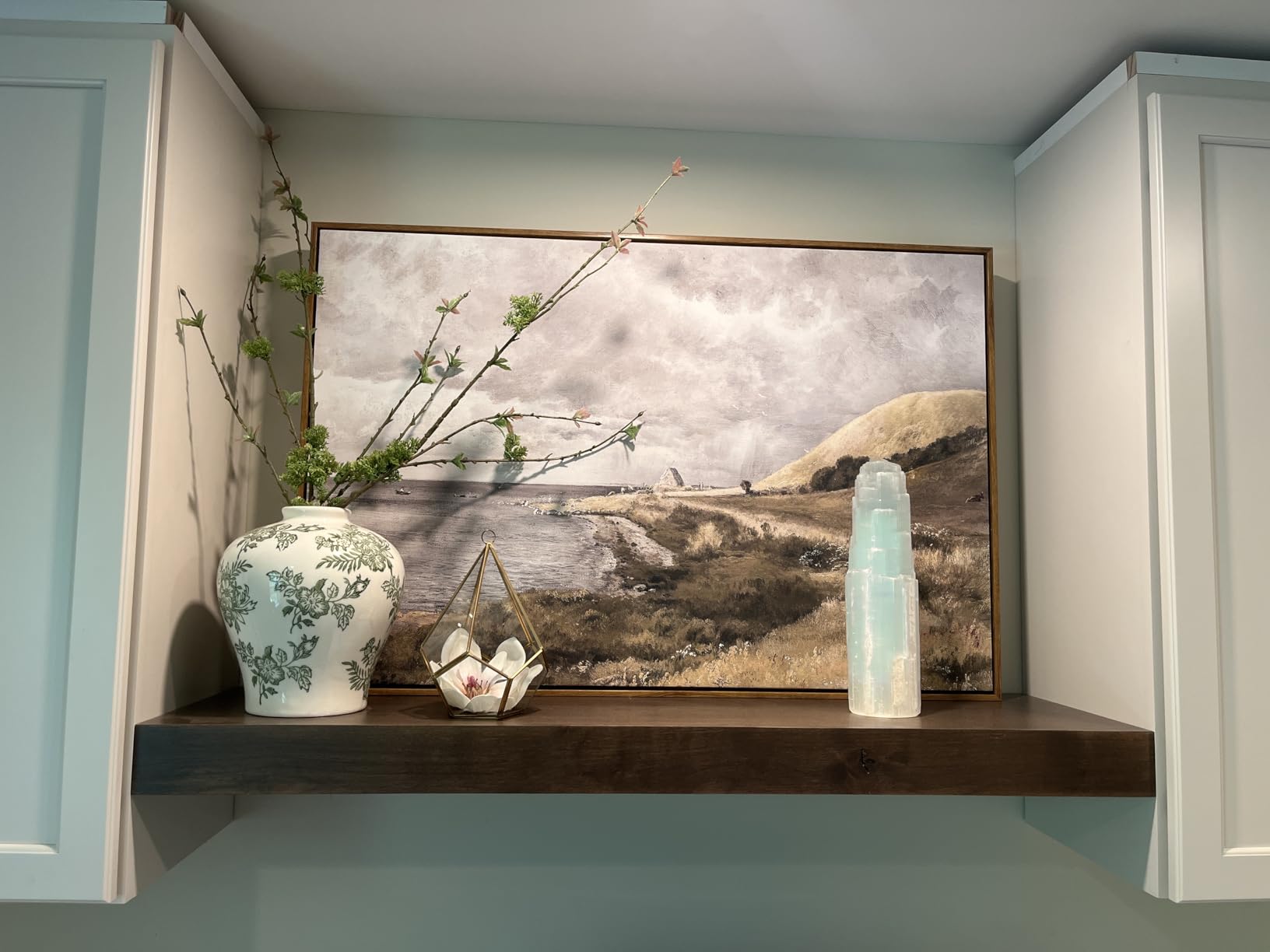 InSimSea Framed Canvas Wall Art Vintage Decor, Landscape Wall Art Home Decor, Modern Farmhouse Decor, Canvas Wall Art for Living Room Decor, Cottagecore Bedroom Kitchen Bathroom Decor, 24