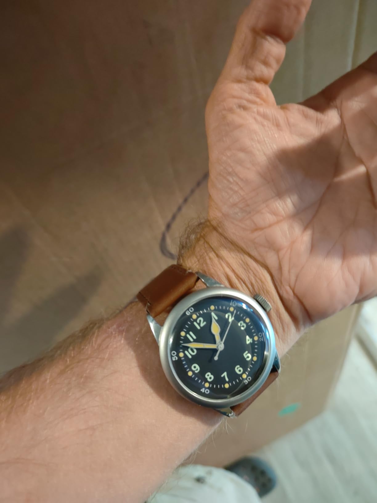 A-11 Military Watch | Automatic WW2 Field Watch for Men | 38mm/42mm Stainless Steel Case and 100M Water Resistance, Assembled in USA customer photo 2