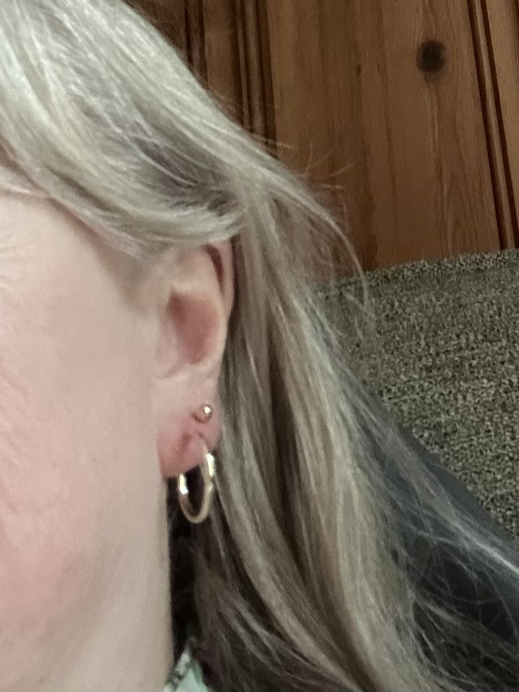 MAZZERI Solid Gold Hoop Earrings 14k Real Gold For Women and Men - Hypoallergenic, Made in the USA customer photo 1