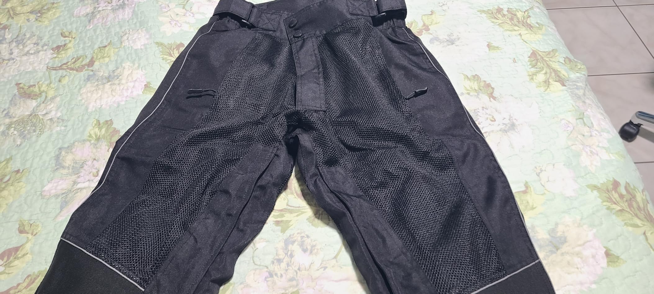 Men's Motorcycle Mesh Pants Full Leg Zipper Riding Pants Powersports Protective Armored Adv CE Over The Boot Motocross Pants customer photo 2